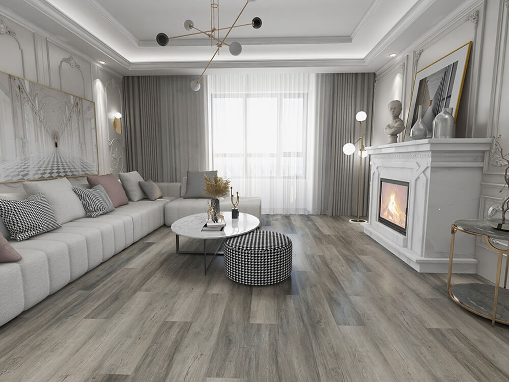 LVT-vloeren met droge rug