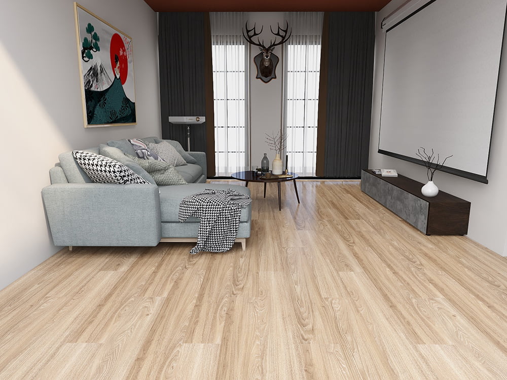 LVT-vloeren met droge rug
